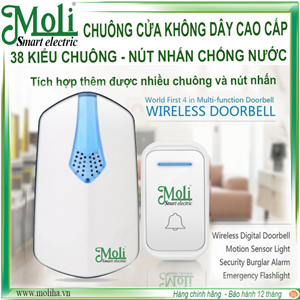 CHUÔNG CỬA BÁO KHÁCH KHÔNG DÂY