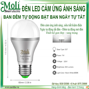 ĐÈN CẢM ỨNG ÁNH SÁNG